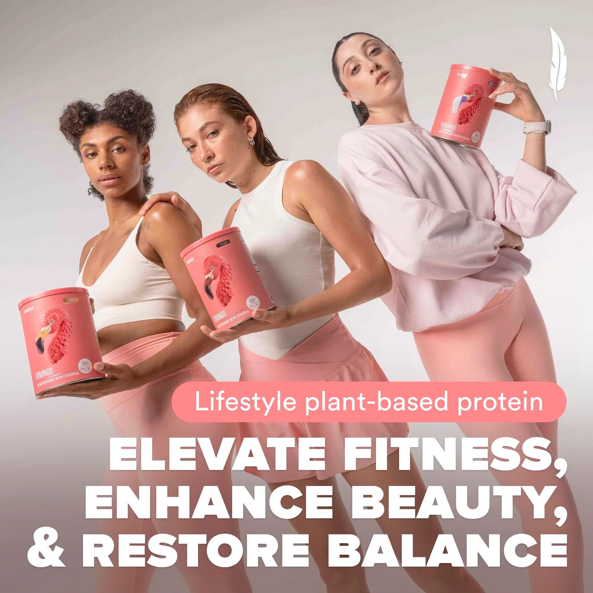 Fitmingo Plant Based Protein Powder - Blueberry Flavor - 1.12lbs - Image 3