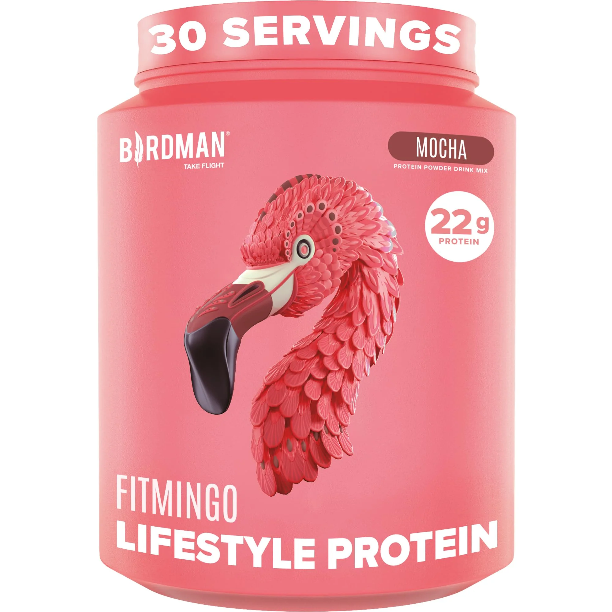 Fitmingo Plant Based Protein Powder - Mocha Flavor - 2.24lbs PACK