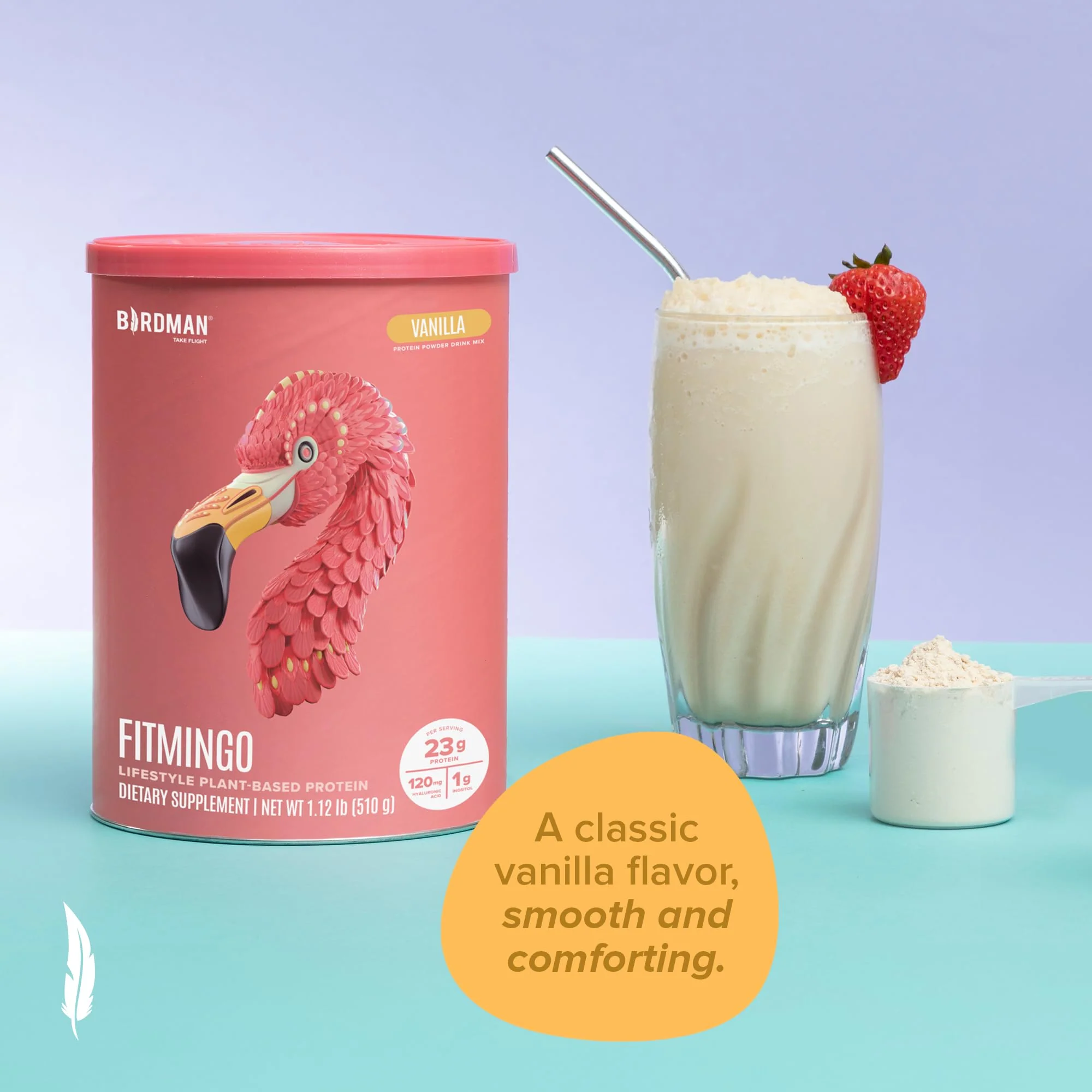 Fitmingo Plant Based Protein Powder - Vanilla Flavor - 1.12lbs PACK - Image 7